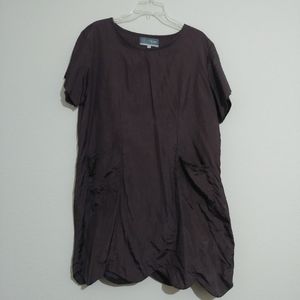 LN Tikima Dog Grooming Dress Long Brown Cover-Up XL